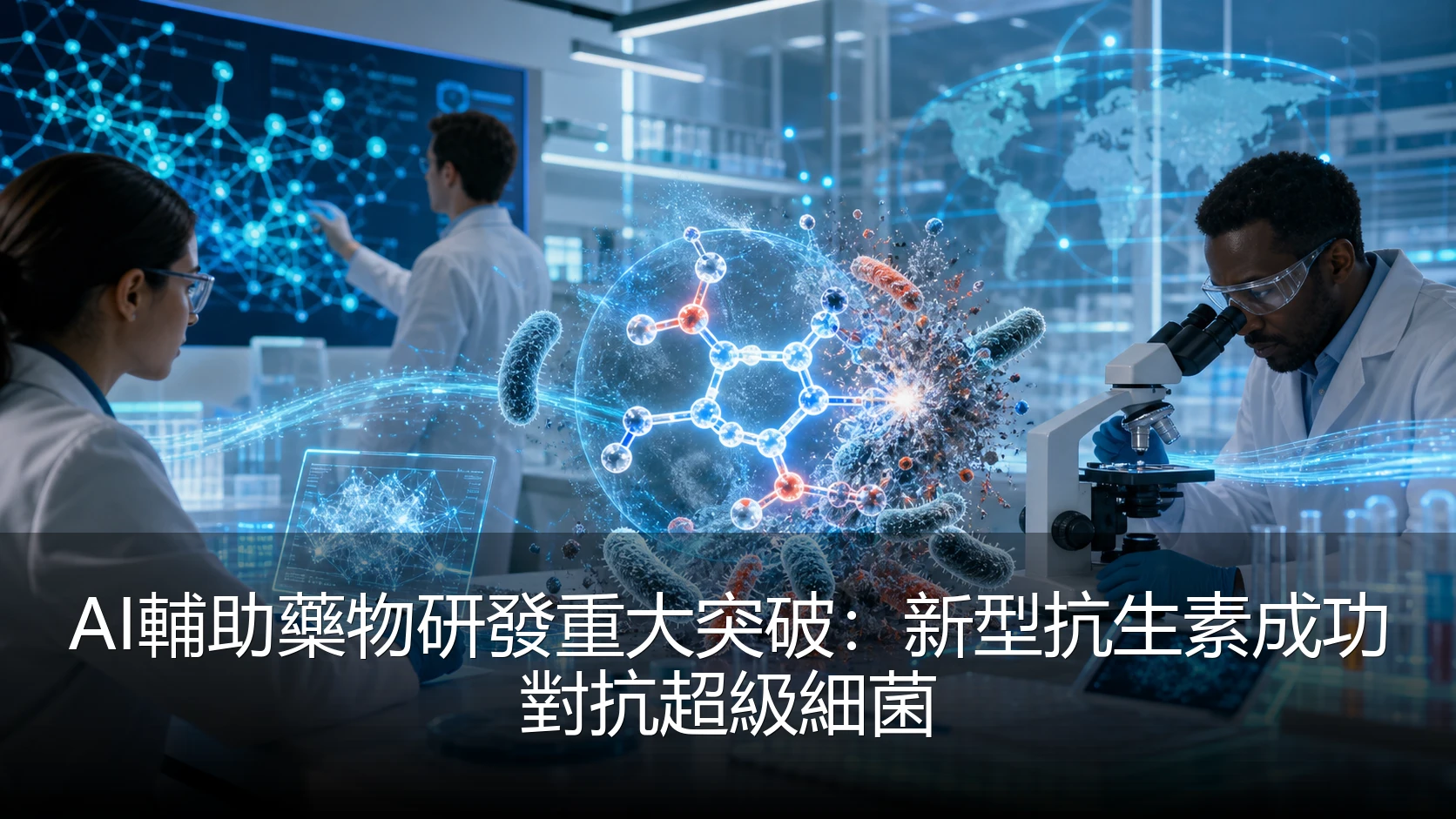 AI輔助藥物研發重大突破：新型抗生素成功對抗超級細菌