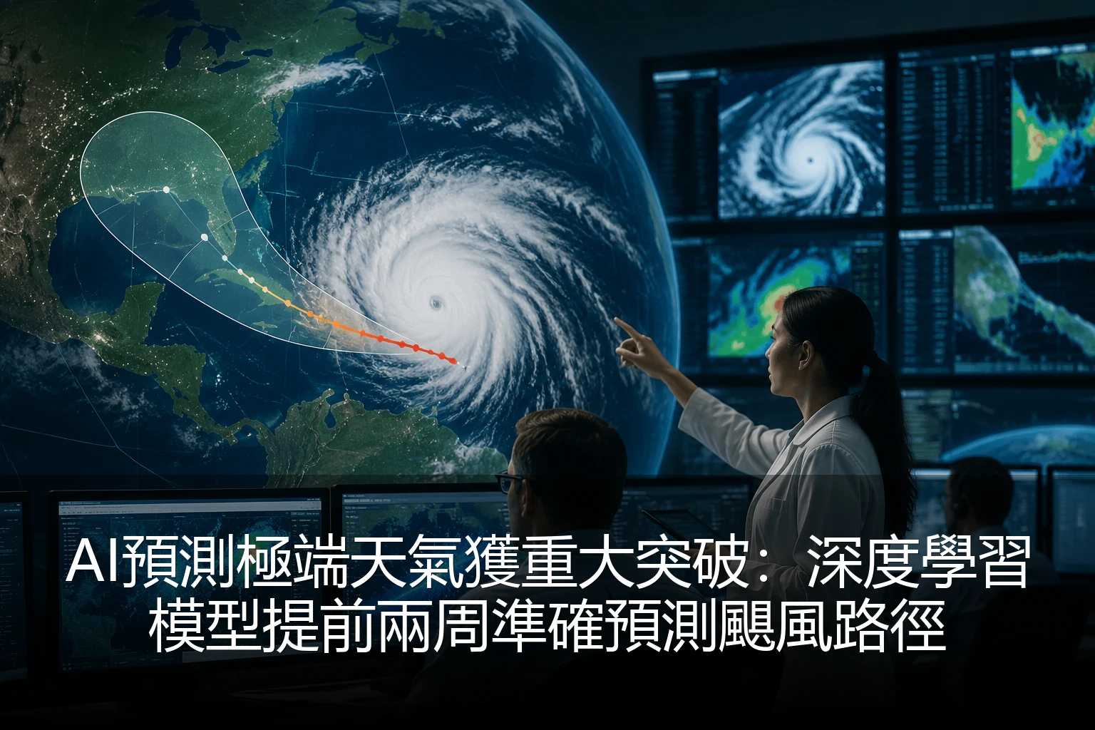 AI預測極端天氣獲重大突破：深度學習模型提前兩周準確預測颶風路徑