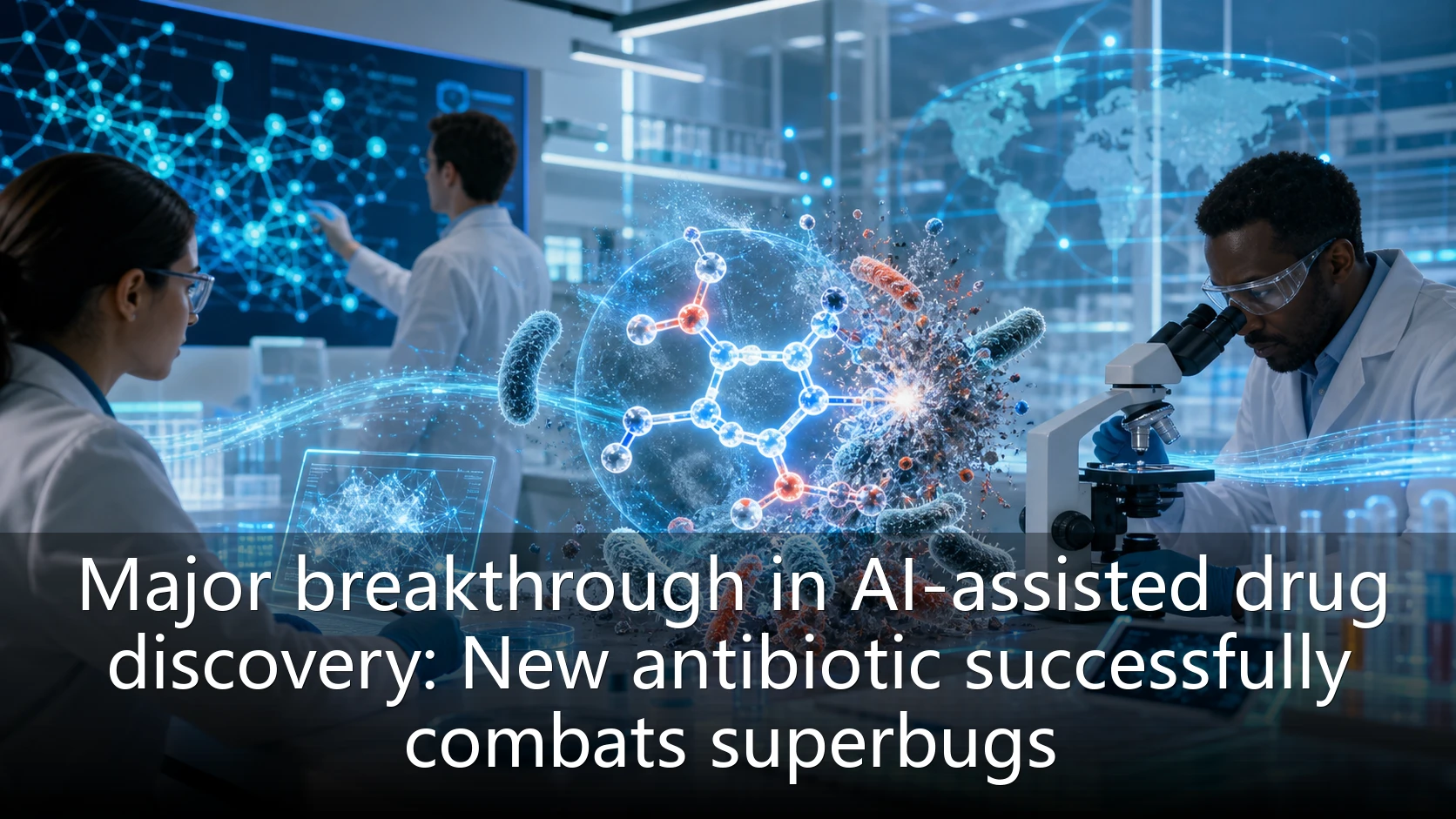 Major breakthrough in AI-assisted drug discovery: New antibiotic successfully combats superbugs