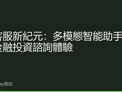 AI客服新紀元：多模態智能助手重塑金融投資諮詢體驗