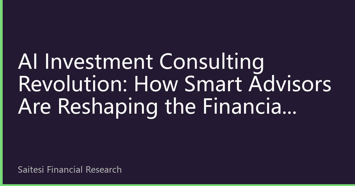AI Investment Consulting Revolution: How Smart Advisors Are Reshaping the Financial Future of Chinese Communities in Singapore, Malaysia, and Thailand
